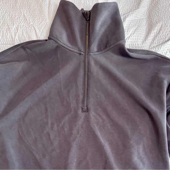 AVIA Luxe Athleisure Set S (4–6) Charcoal 1/4 Zip Pullover + Joggers - Picture 2 of 10